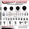 Service Caster 4'' Soft Rubber Wheel Swivel 7/16'' Stem Caster with Total Lock Brake SCC-GRTTL20S414-SRS-716138 - alternate 3